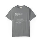 Teacher Definition T-Shirt (V1) - Grey / S - T-Shirt