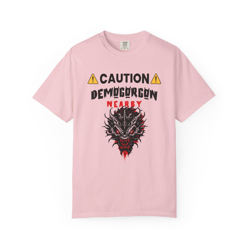 ⚠️ Caution: Demogorgon Nearby T-Shirt - Blossom / S - T-Shirt