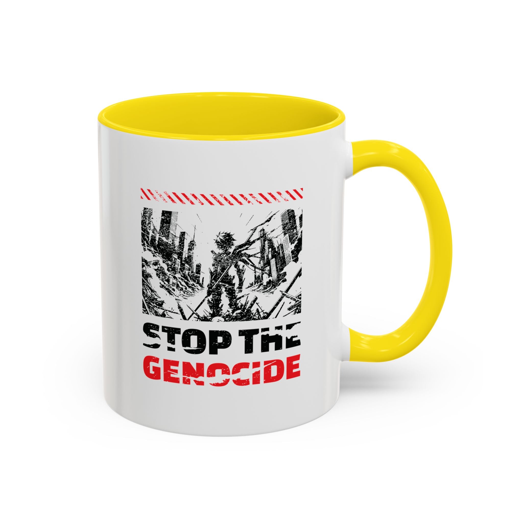 Stop the Genocide Accent Coffee Mug