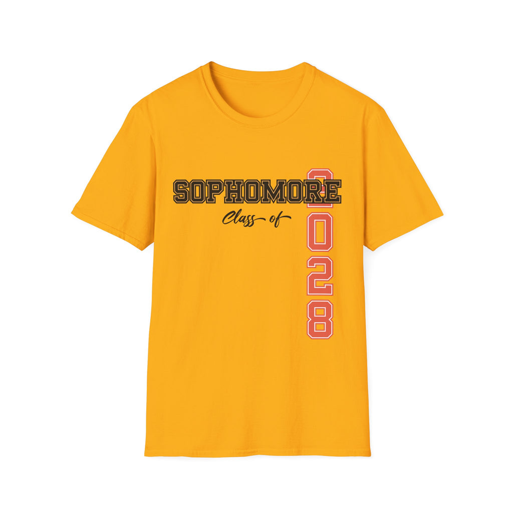 Sophomore Class of 2028 T-Shirt | Graduation Shirt | School Spirit Tee | Trendy Back to School Apparel | Gift