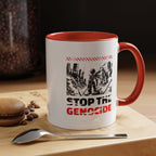 Stop the Genocide Accent Coffee Mug
