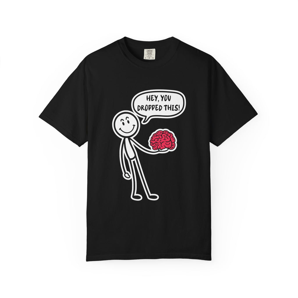 Brainy Humor Graphic Tee | Funny Nerdy Gift Idea - Black / S - T-Shirt