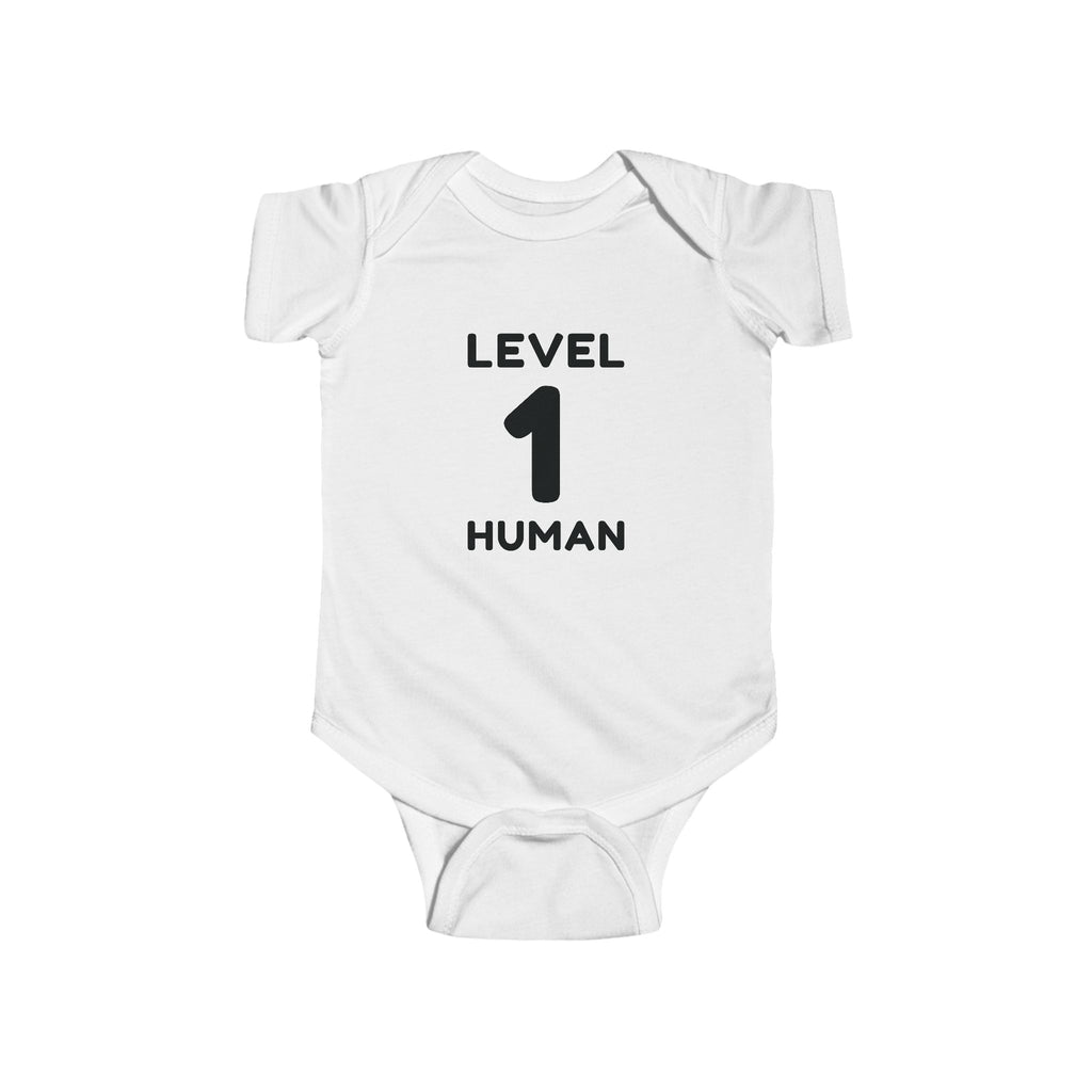 Level 1 Human Baby Bodysuit | Anime & Isekai Fan Onesie