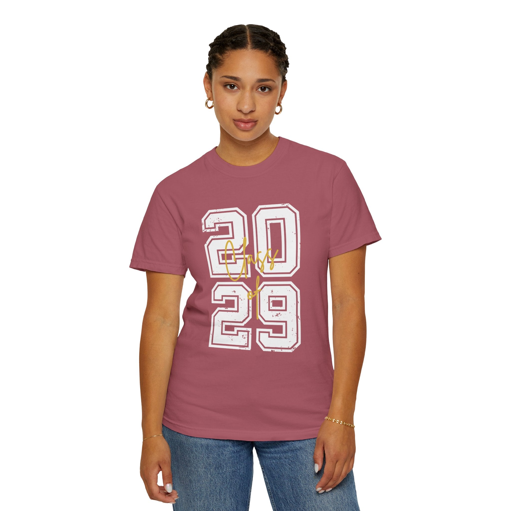 Class of 2029 Vintage Unisex T-Shirt Trendy Graphic Tee for Celebrations Comfortable Everyday Wear Unique Gift Idea