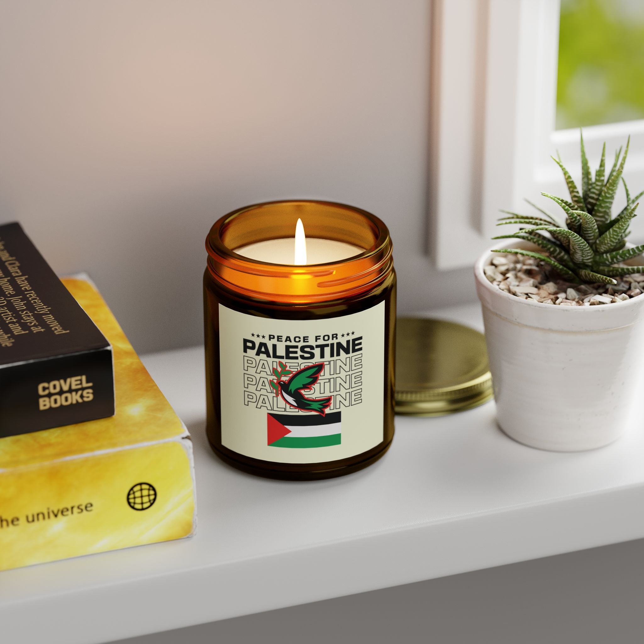 Peace for Palestine Scented Candles - Home Decor