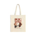 Break Siege Cotton Canvas Tote Bag - Natural / 15’’ x 16’’ - Bags