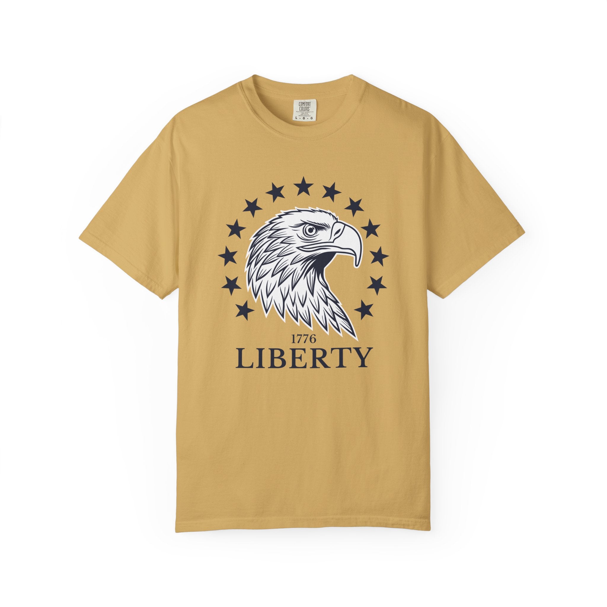 Liberty Graphic Eagle T-Shirt - Mustard / S