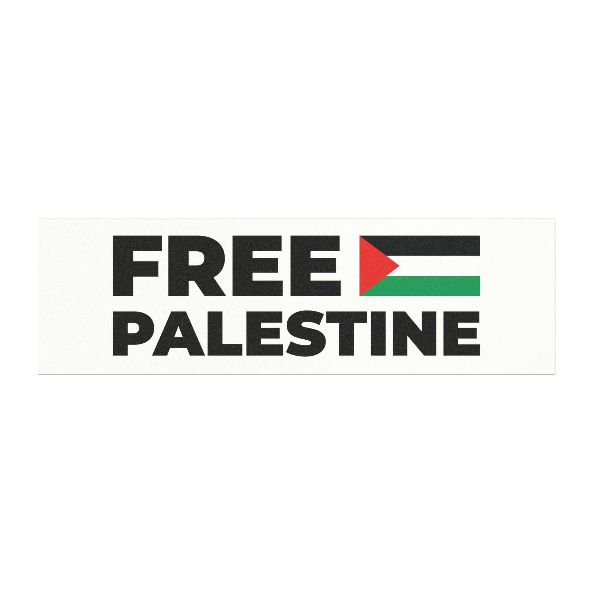Free Palestine Car Magnet - 10’’ × 3’’ / Rectangle / 1 pc - Home Decor