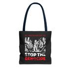 Stop the Genocide Tote Bag - 13’’ × / Navy - Bags