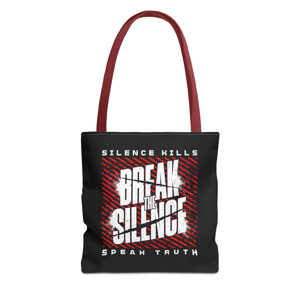 Break the Silence Tote Bag - 13’’ × / Red - Bags