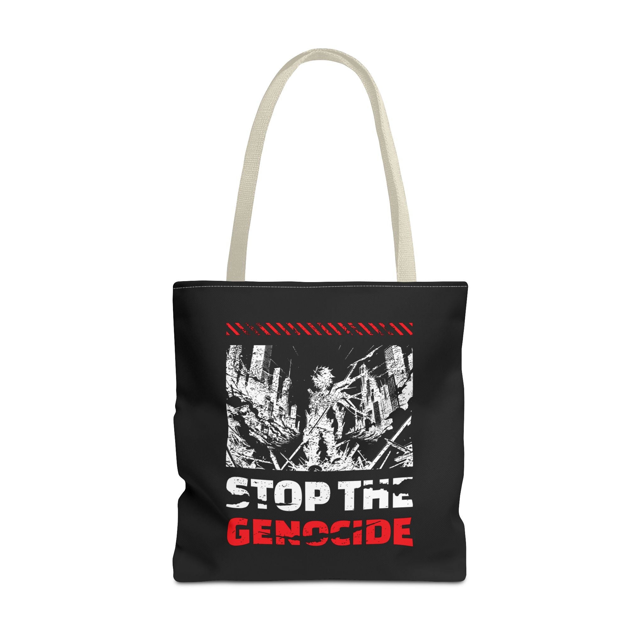 Stop the Genocide Tote Bag - 18’’ × / Beige - Bags