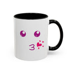 Cute Kiss Smiley Face Mug | XOXO Coffee Cup