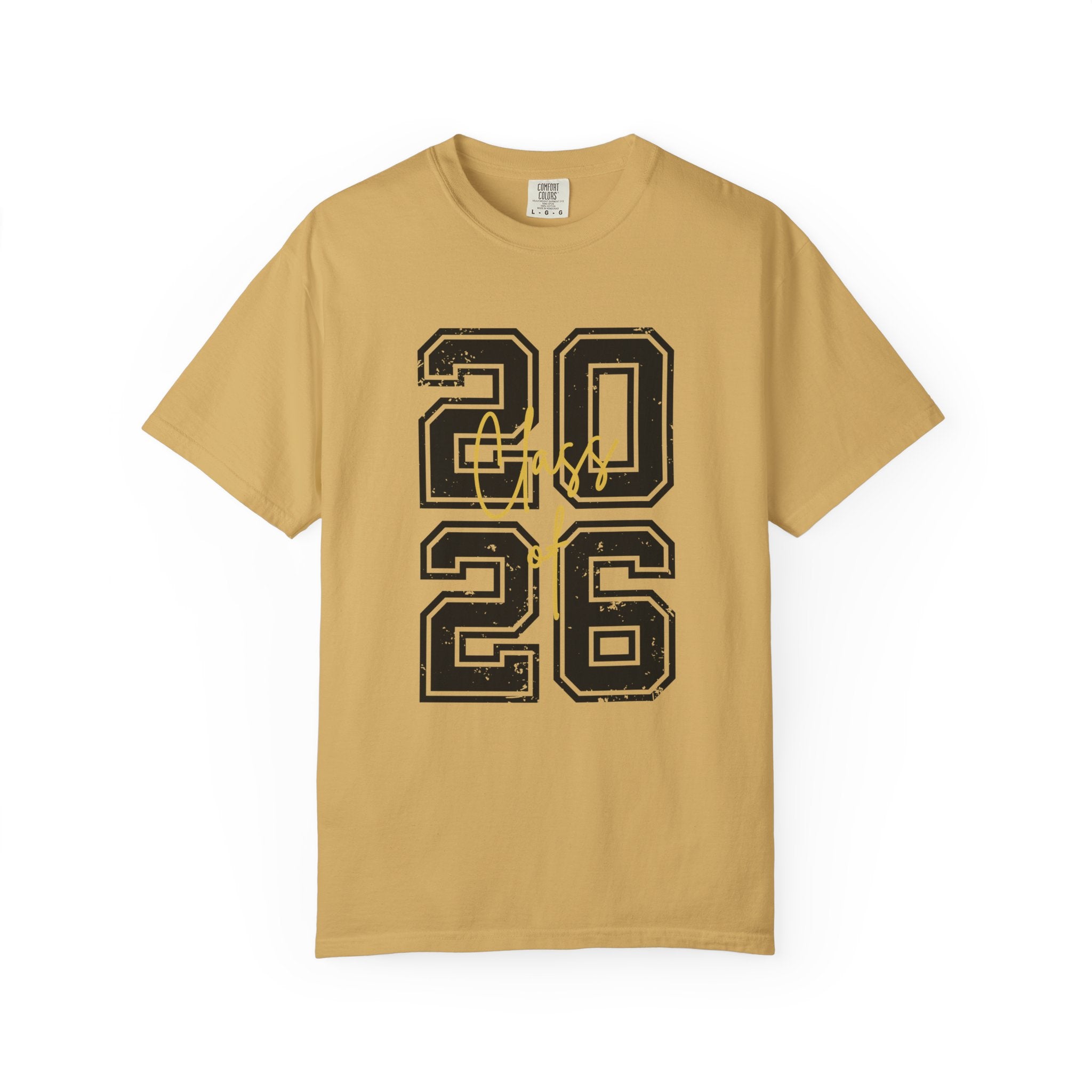 Class of 2026 T-Shirt — Graduation Senior Year Tee - Mustard / S - T-Shirt