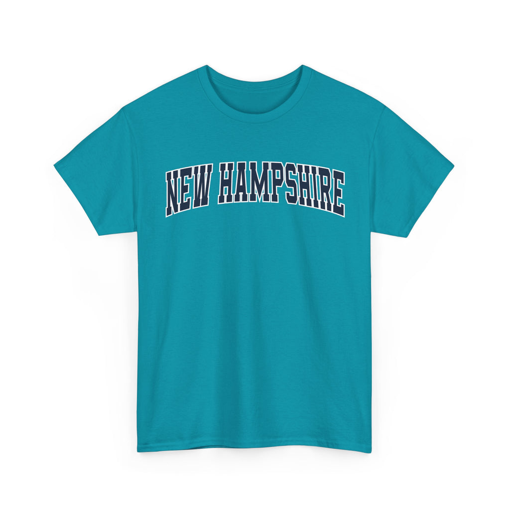 New Hampshire Vintage Varsity Unisex T-shirt - Tropical Blue / S - T-Shirt