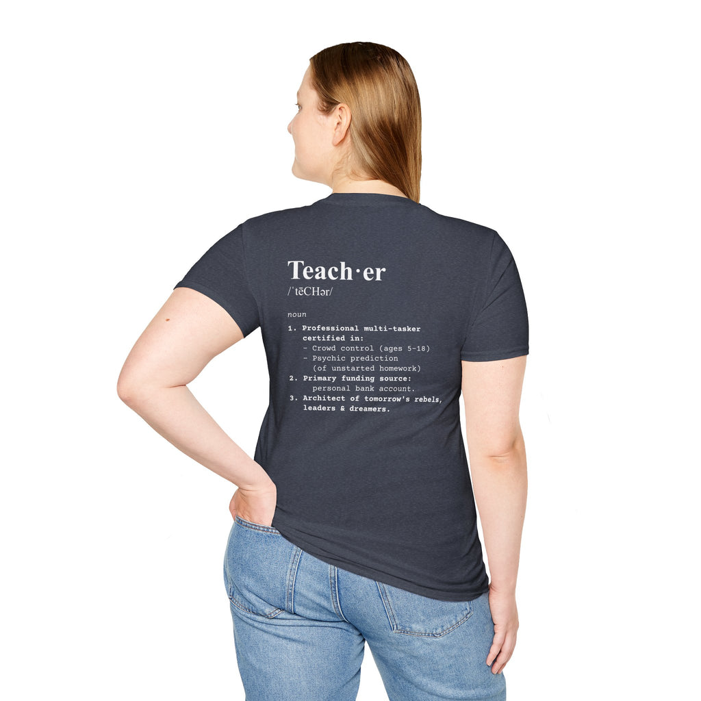 Teacher Definition T-Shirt (V2 - Back Print) - T-Shirt
