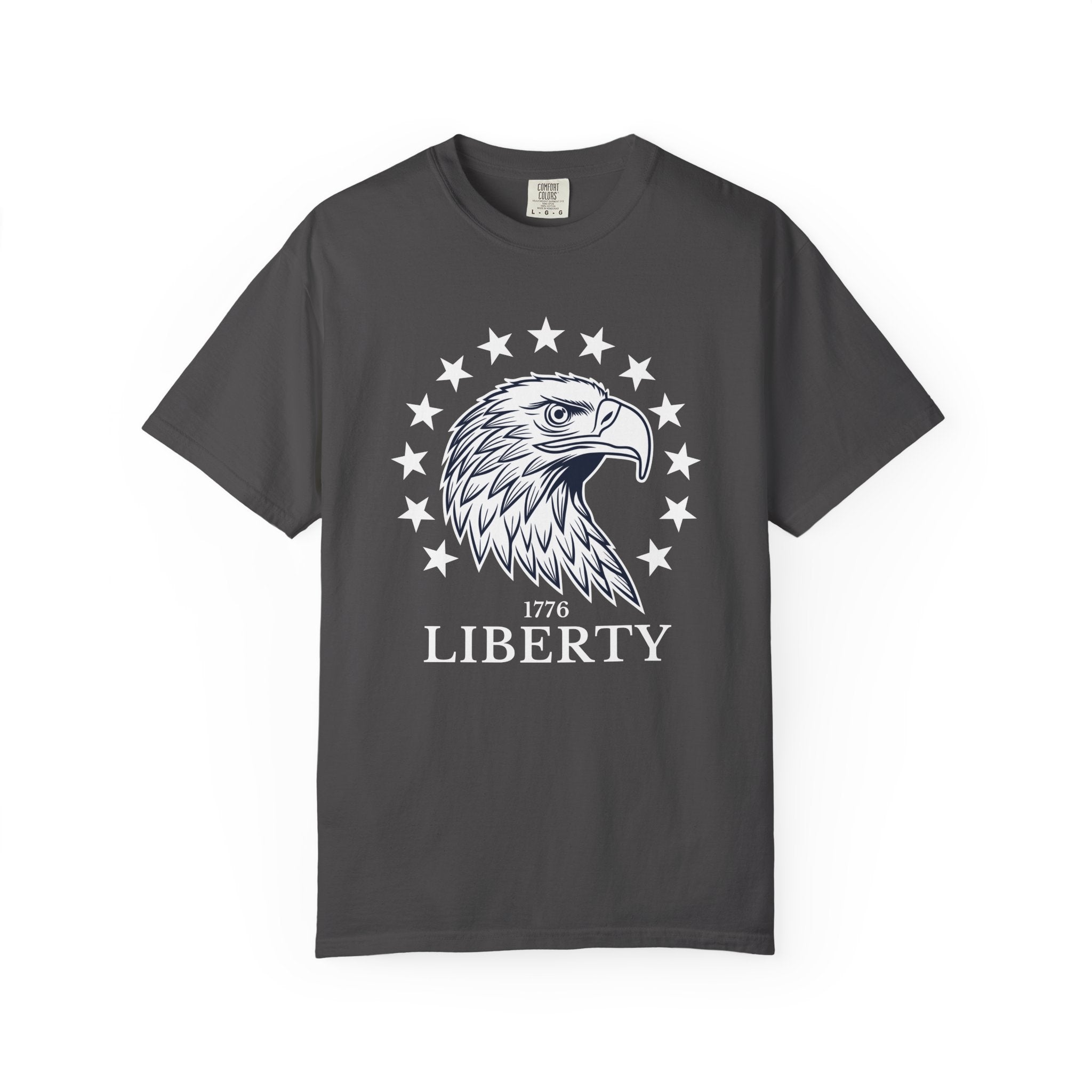 Liberty Graphic Eagle T-Shirt - Graphite / S