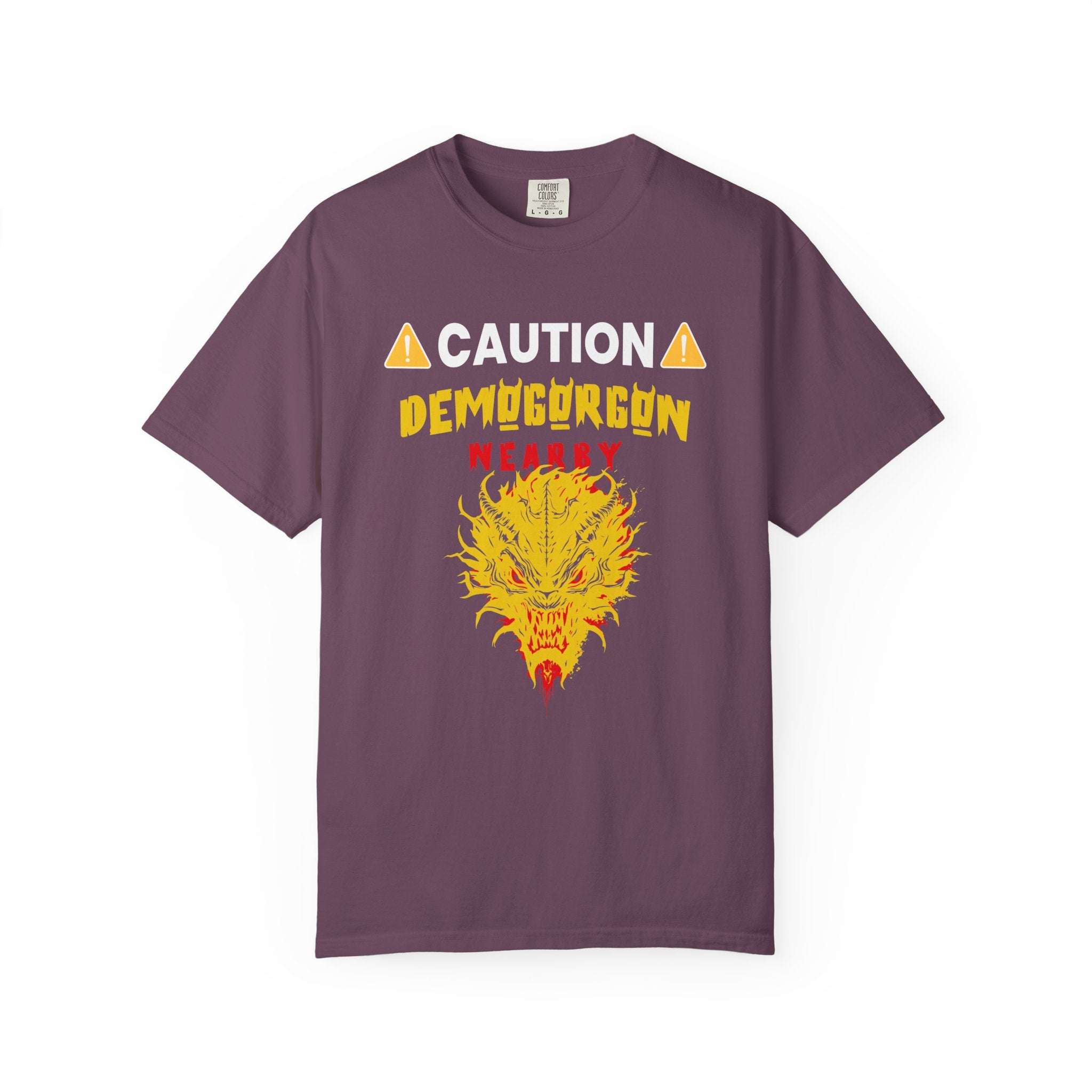 ⚠️ Caution: Demogorgon Nearby T-Shirt - Berry / S - T-Shirt