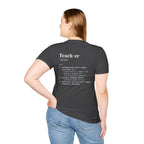 Teacher Definition T-Shirt (V2 - Back Print) - T-Shirt