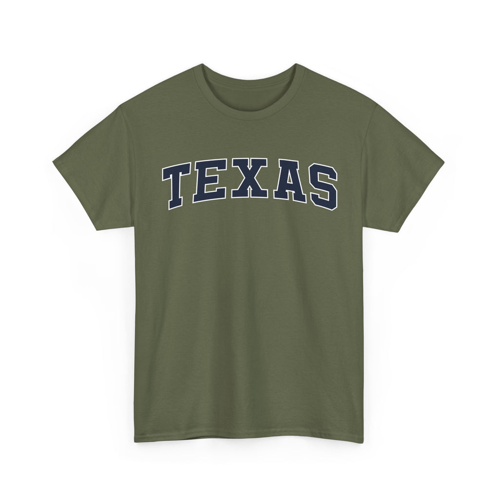 Texas Vintage Varsity Unisex T-shirt - Military Green / S - T-Shirt