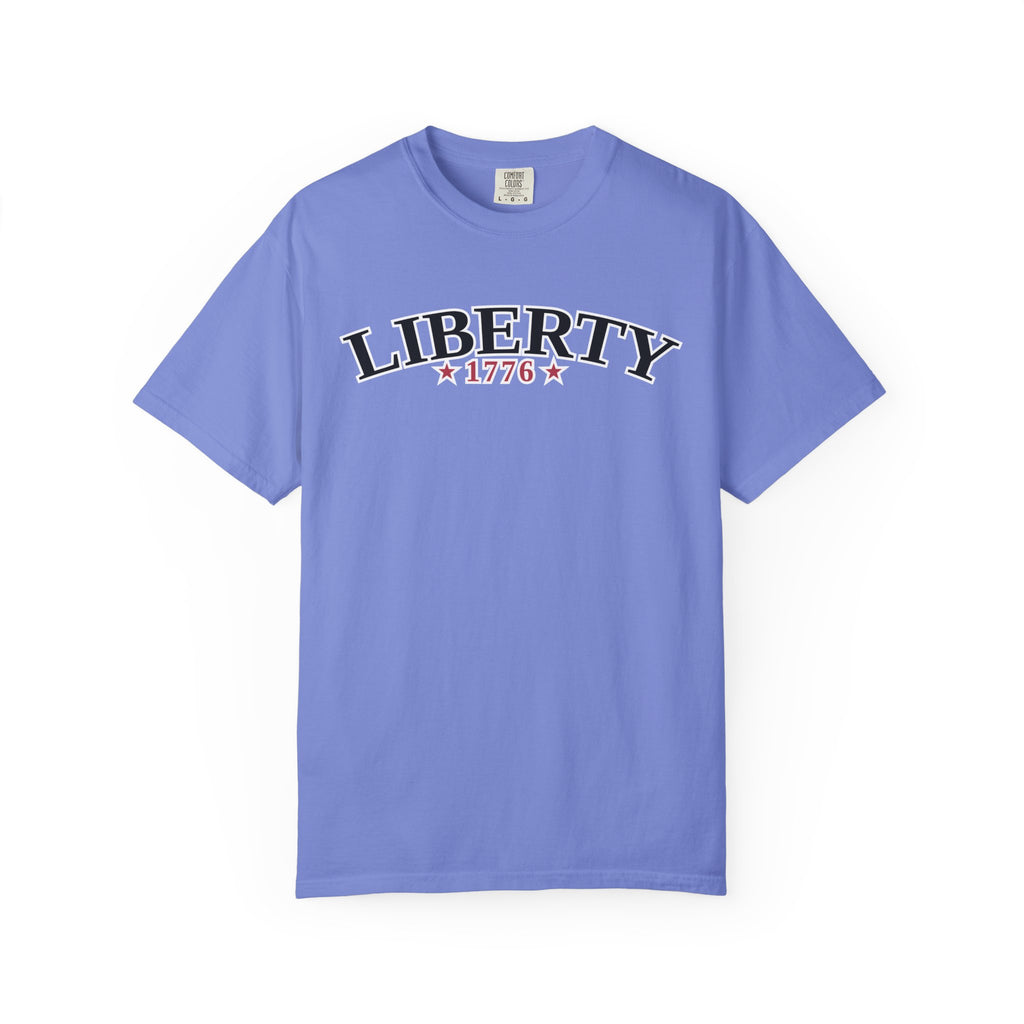Liberty Typography T-Shirt - Flo Blue / S