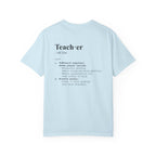 Teacher Definition T-Shirt (V1 - Back Print) - Chambray / S - T-Shirt