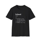 School Definition T-Shirt (V5) - Black / S - T-Shirt
