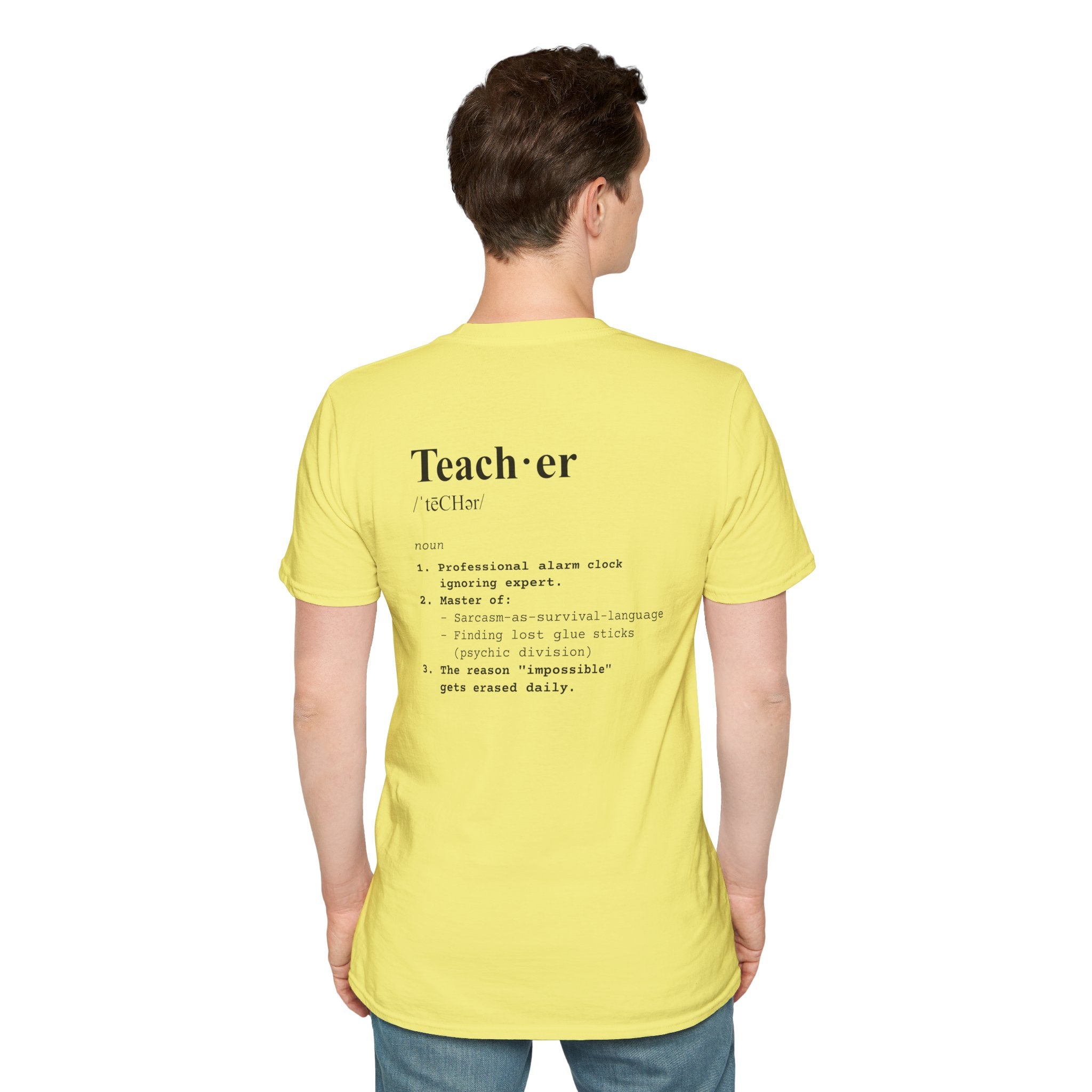 Teacher Definition T-Shirt (V3 - Back Print) - T-Shirt