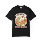 Cat Cowboy Yoga T-Shirt | Wild West Adventure Graphic Tee - Black / S