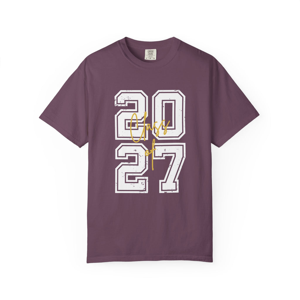 Class of 2027 T-Shirt — Graduation Senior Year Tee - Berry / S - T-Shirt