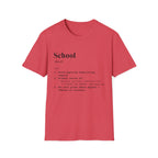School Definition T-Shirt (V2) - Heather Red / S - T-Shirt