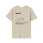 School Definition T-Shirt (V1 - Back Print) - Sand / S - T-Shirt