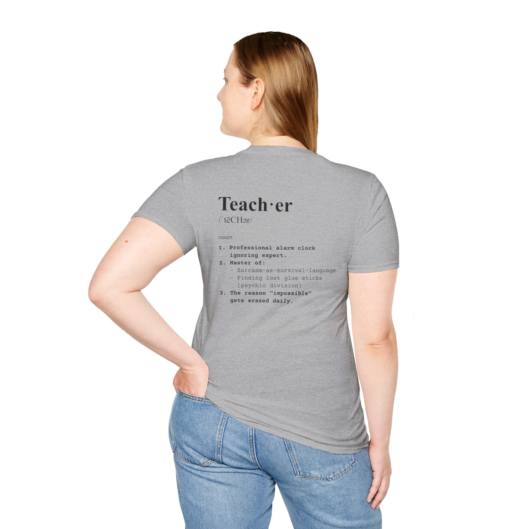 Teacher Definition T-Shirt (V3 - Back Print) - T-Shirt
