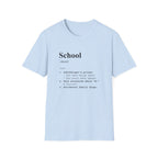 School Definition T-Shirt (V5) - Light Blue / S - T-Shirt
