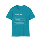 Teacher Definition T-Shirt (V2) - Tropical Blue / S - T-Shirt