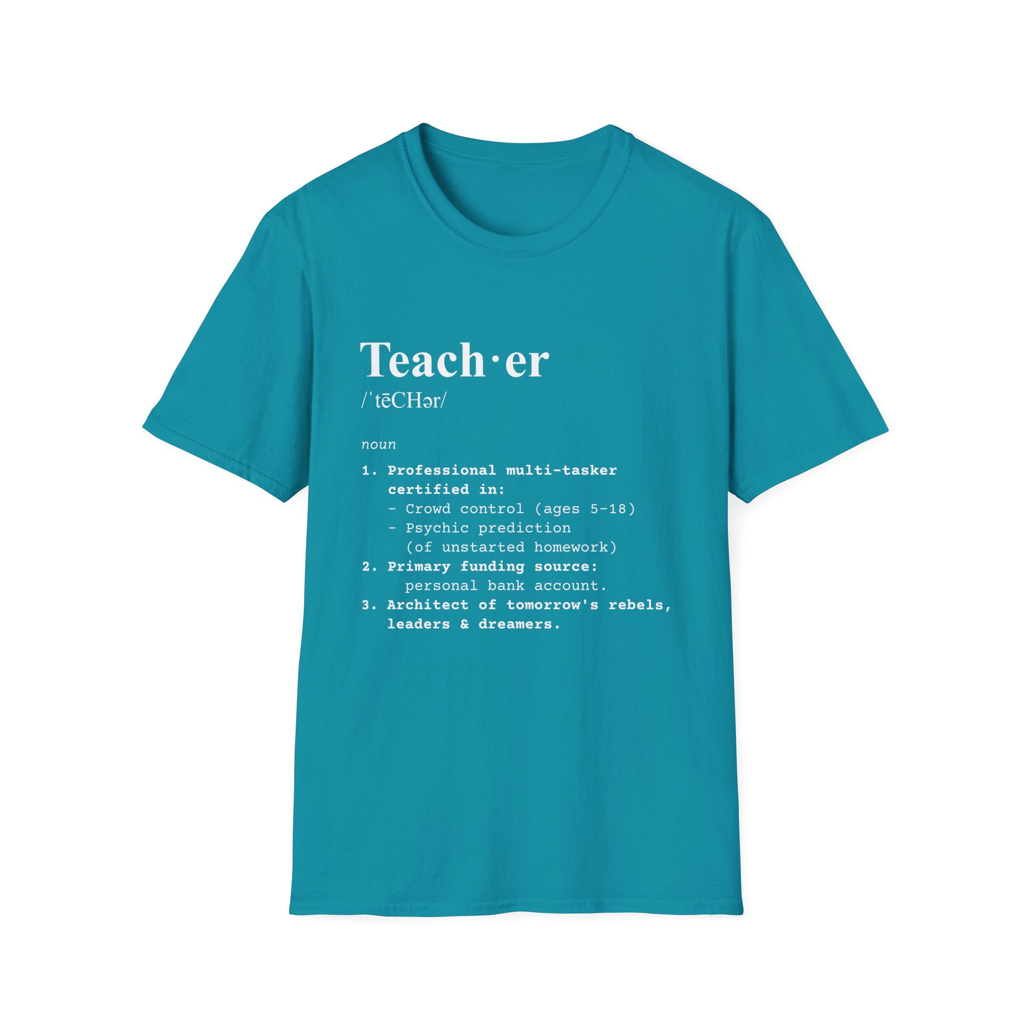 Teacher Definition T-Shirt (V2) - Tropical Blue / S - T-Shirt