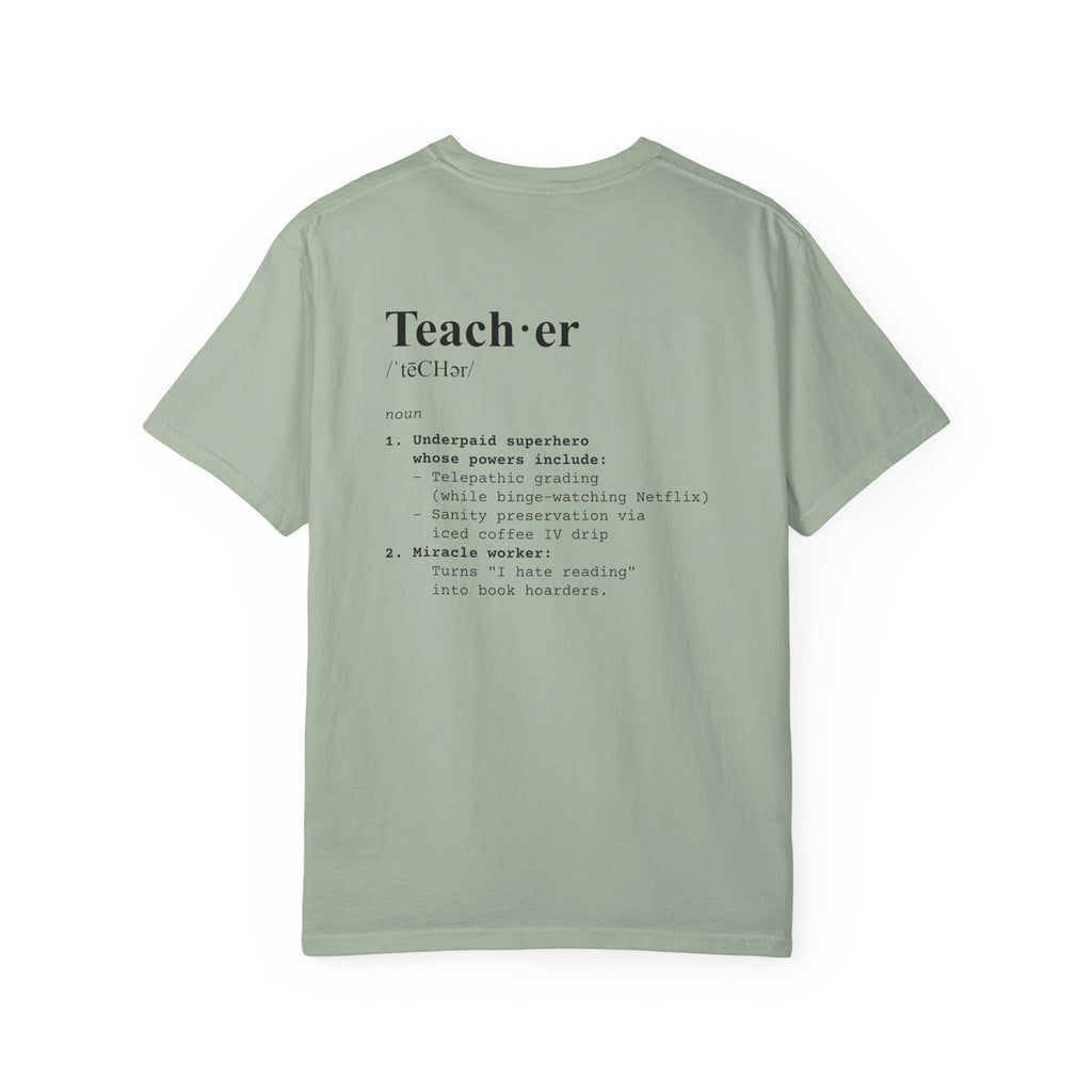Teacher Definition T-Shirt (V1 - Back Print) - Bay / S - T-Shirt