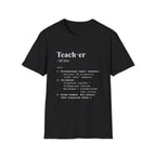 Teacher Definition T-Shirt (V4) - Black / S - T-Shirt