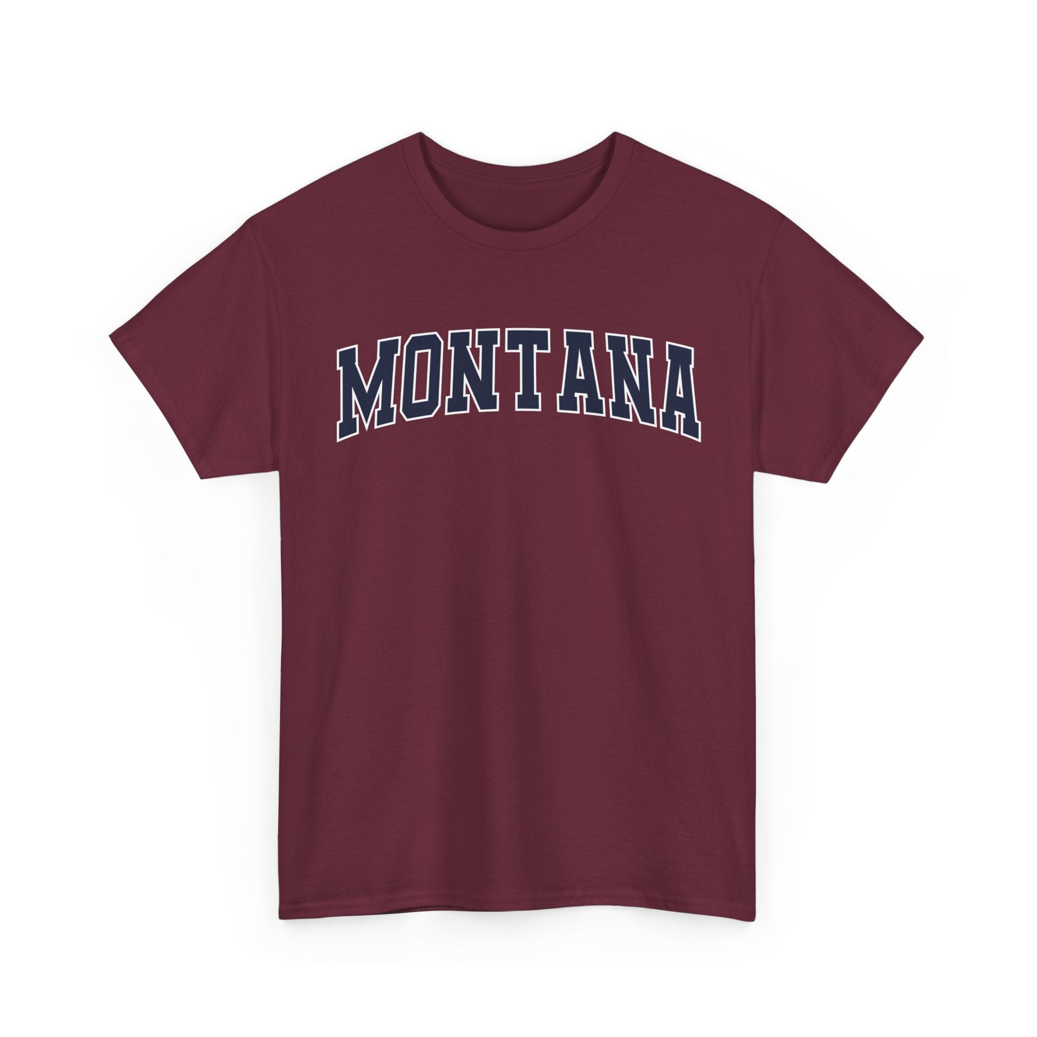 Montana Vintage Varsity Unisex T-shirt - Maroon / S - T-Shirt