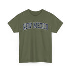 Green t-shirt with 'NEW MEXICO' text on a white background