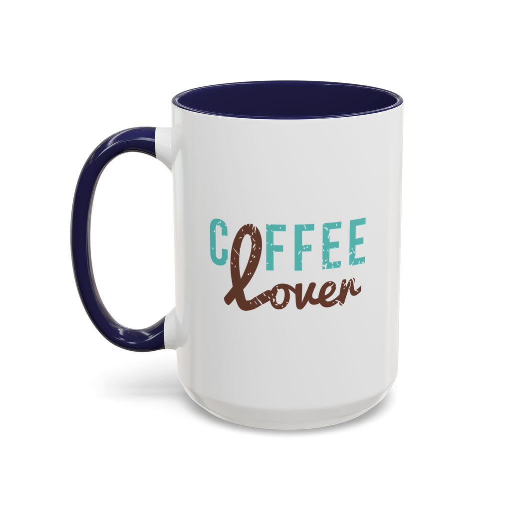 Coffee Lover Accent Mug - 15oz / Navy