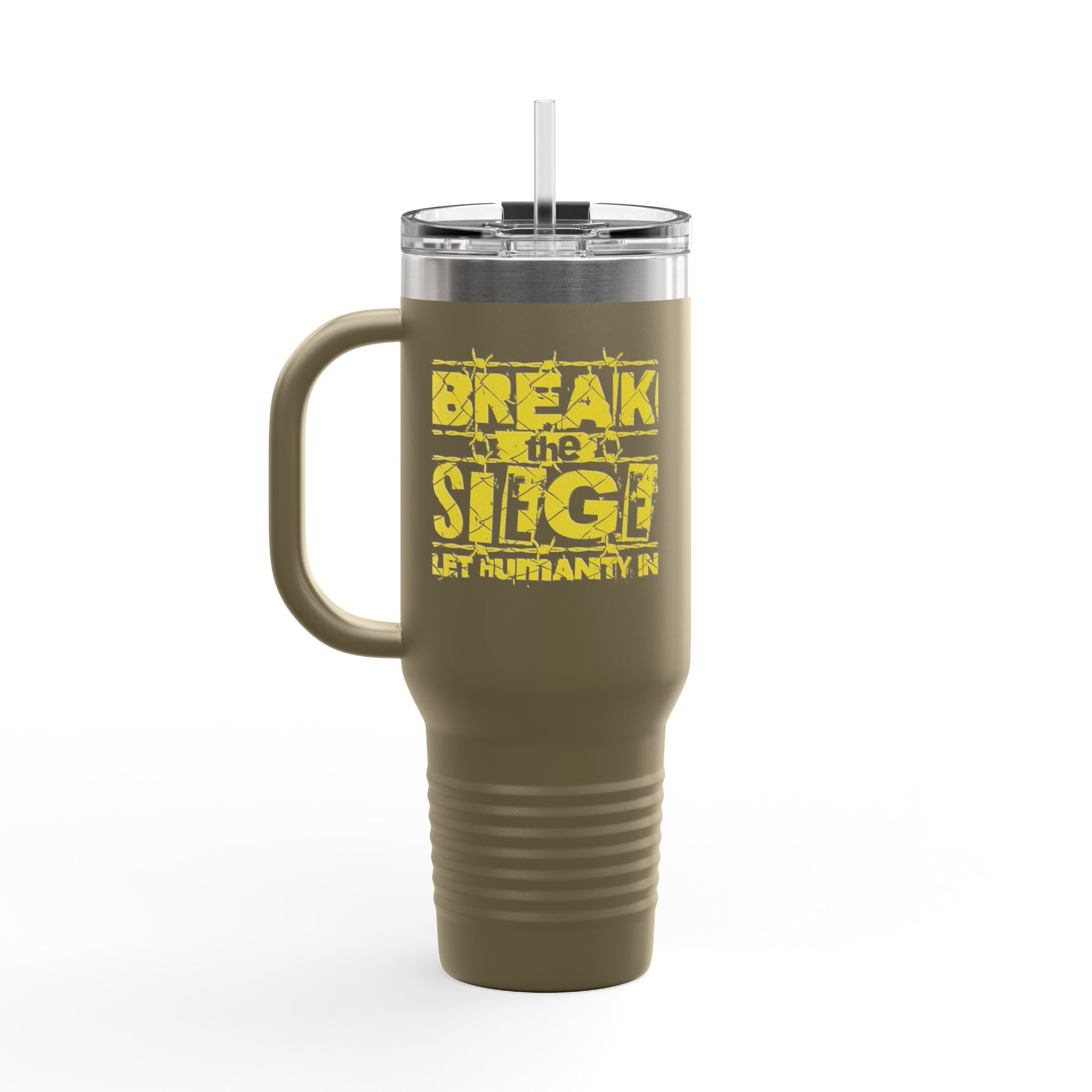 Break the Siege Insulated Travel Mug - 40oz / Olive Green