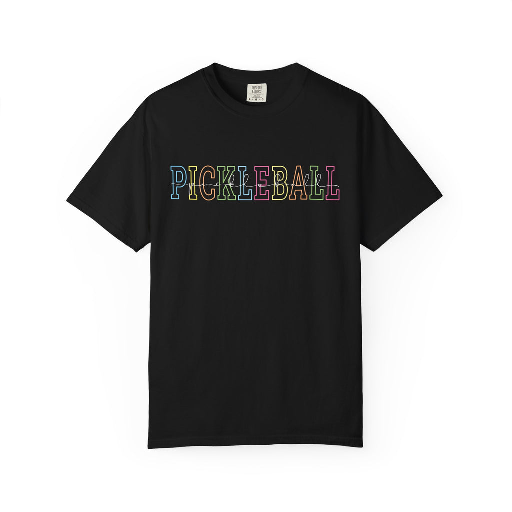 Pickleball Typography T-Shirt | Casual Athletic Tee for Players - Black / S