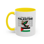 Peace for Palestine Accent Coffee Mug - 11oz / Yellow