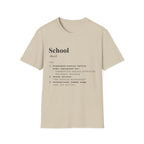 School Definition T-Shirt (V3) - Sand / S - T-Shirt