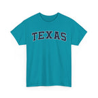 Texas Vintage Varsity Unisex T-shirt - Tropical Blue / S - T-Shirt