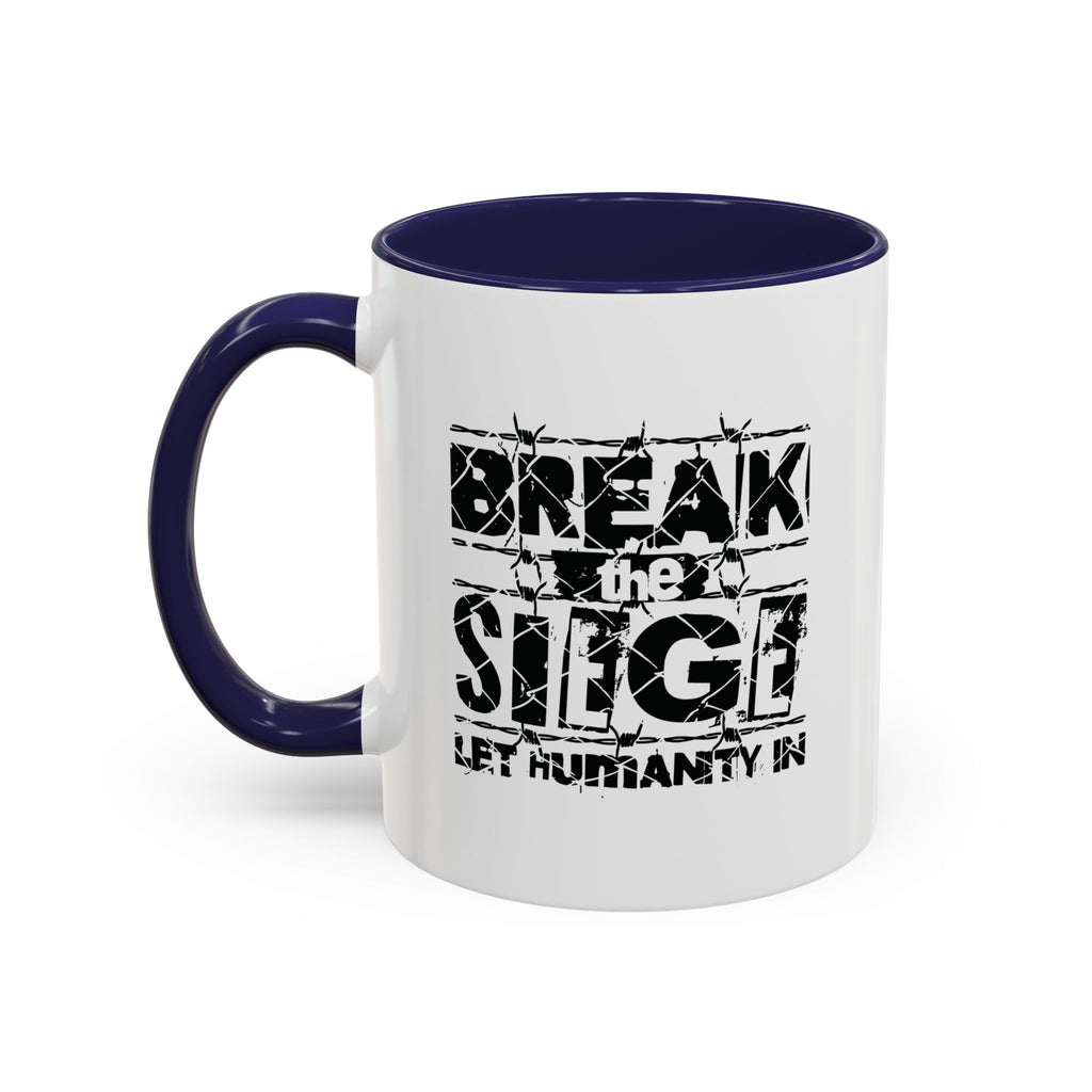 Break the Siege Accent Coffee Mug - 11oz / Navy