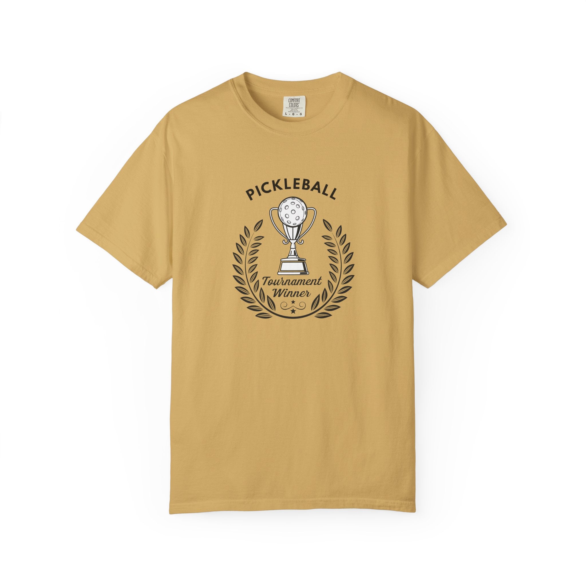 Pickleball Champion T-Shirt | Motivational Athletic Tee for Men & Women - Mustard / S