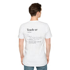 Teacher Definition T-Shirt (V5 - Back Print) - T-Shirt