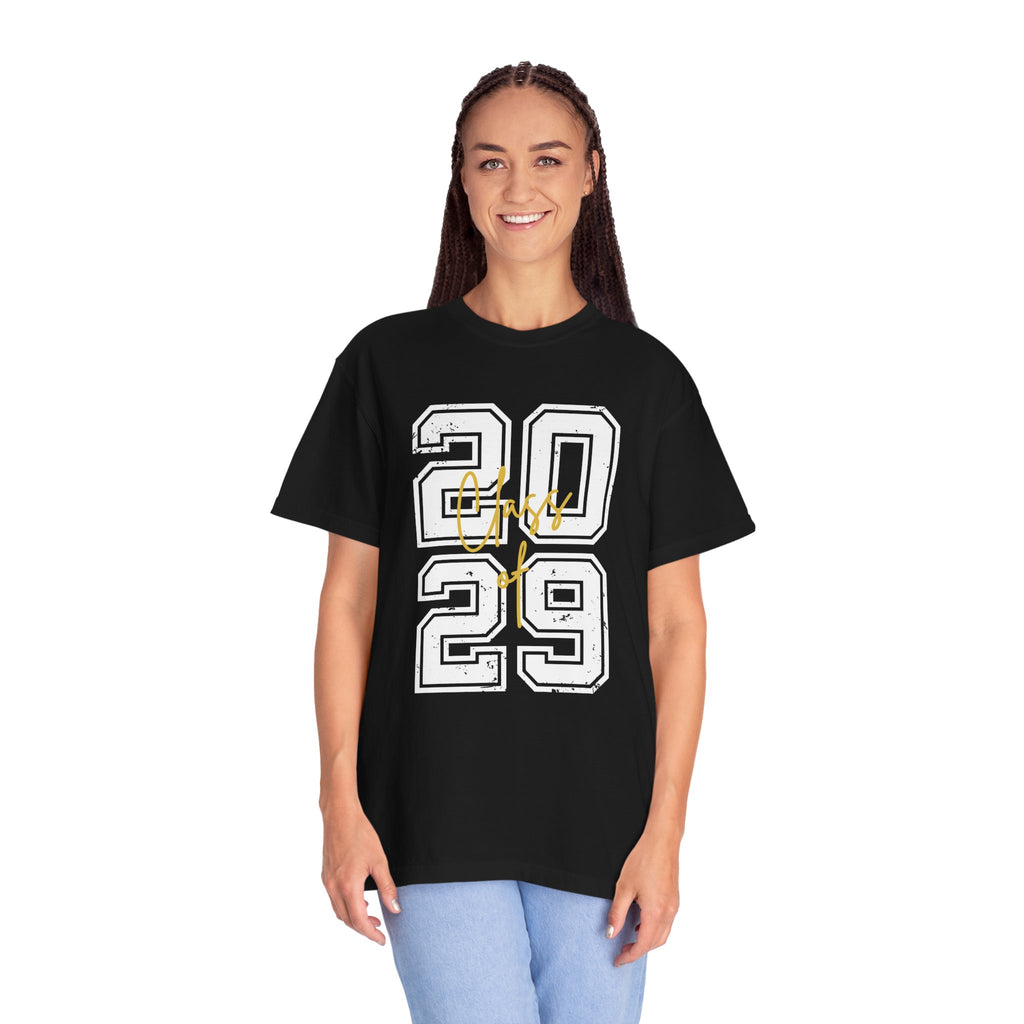 Class of 2029 Vintage Unisex T-Shirt Trendy Graphic Tee for Celebrations Comfortable Everyday Wear Unique Gift Idea