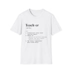 Teacher Definition T-Shirt (V3) - White / S - T-Shirt